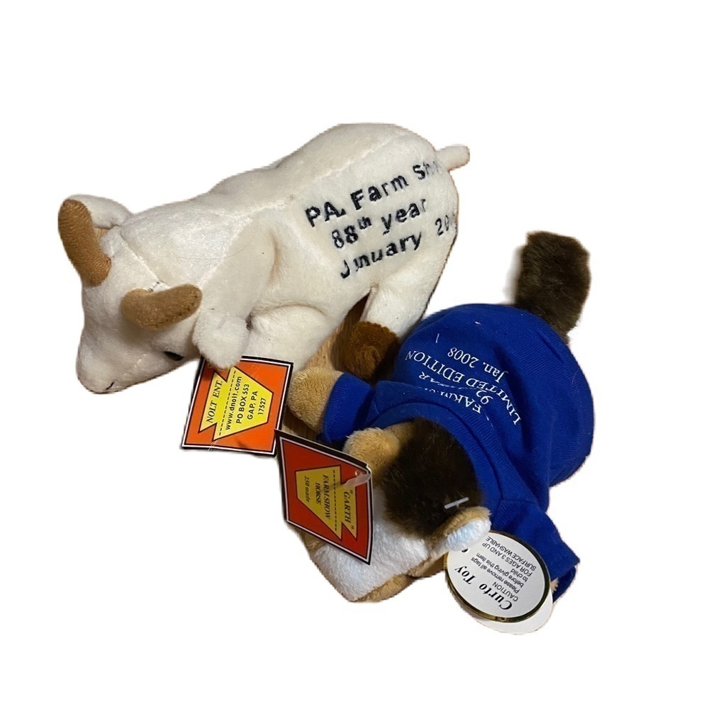 Vintage Pennsylvania Farm Show Bean Bag Plush Animals 2008 Horse Goat Toy
